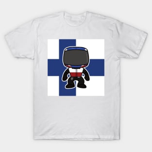 Valtteri Bottas Custom Bobblehead - 2022 Season Flag Edition T-Shirt